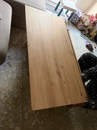 Mesa elevable de madera