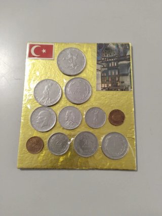 Colección Monedas Turcas con Bandera