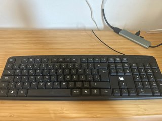 Teclado USB Ordenador Negro