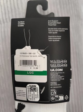 Calcetines Under Armour Performance Tech x3