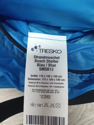 TRESKO Tienda Playa Anti UV 50+ Carpa Refugio