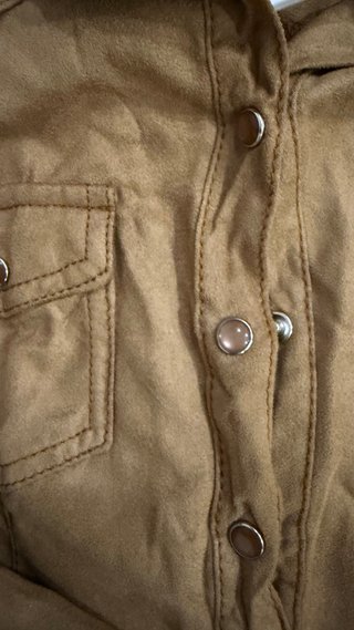 Camisa camel franela terciopelo