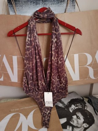 body tul leopardo zara