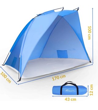 TRESKO Tienda Playa Anti UV 50+ Carpa Refugio