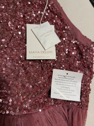 Vestido de fiesta lentejuelas rosa