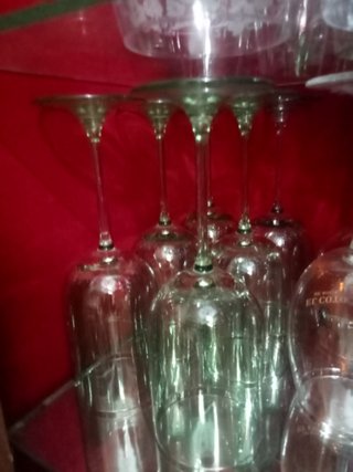 Mueble bar antiguo madera dorado