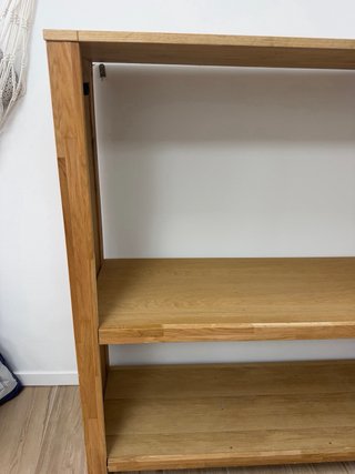 Estantería de madera 2 baldas