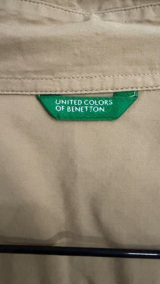 Camisa camel Benetton Talla M
