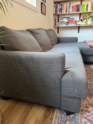 Sofá Chaise Longue Gris Maison du Monde