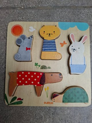 3 Puzzles de Madera Encajables