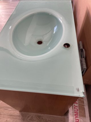 Mueble de baño mas pica de cristal