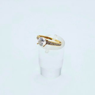Anillo Oro 18K Solitario 1.96gr T-14