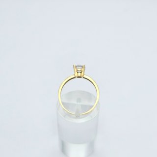 Anillo Oro 18K Solitario 1.96gr T-14