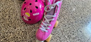 Patines de 4 ruedas rosas