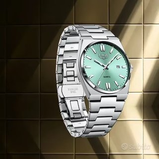 Orologio Lige Uomo Quadrante Verde Acciaio