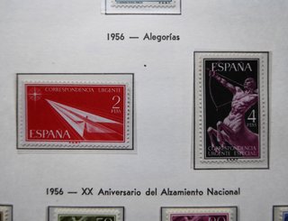 36 Sellos España 1956-1957 Nuevos