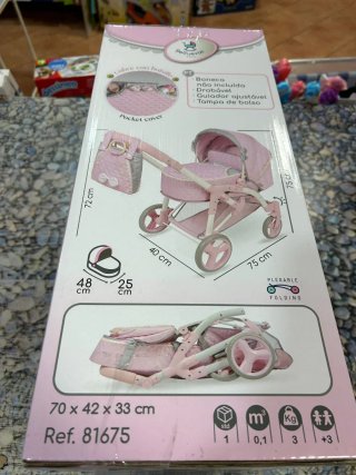 Cochecito de muñecas De Cuevas Sophie 3x1