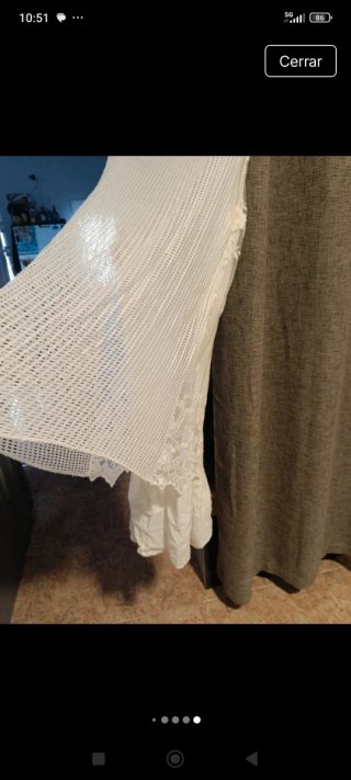 Vestido blanco estilo ibicenco talla única