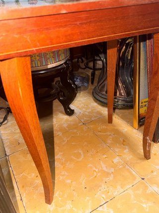 Joyero mesita musical madera
