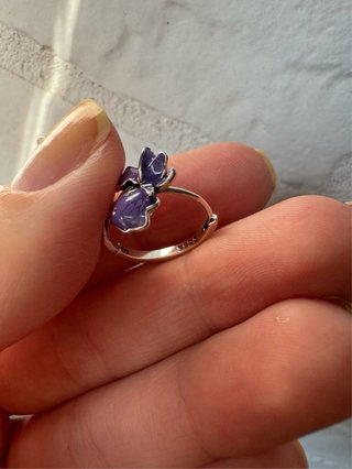 Orecchini Argento 925 Fiore Iris