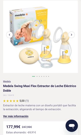 Medela Extractor de Leche Doble