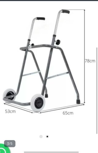 Andador Plegable Acero Adultos