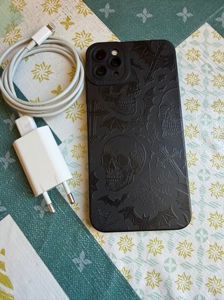 iPhone 11 Pro Max con cargador