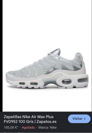 Nike TN Blanco/Gris originales