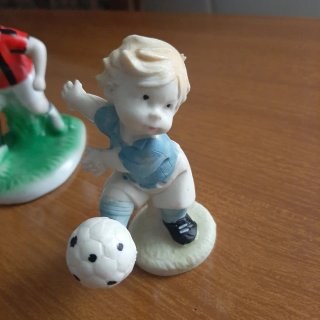 Statuette ceramica calciatori