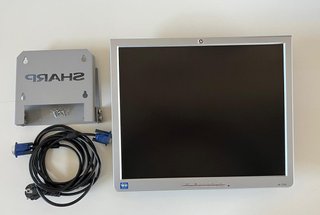 Monitor HP 1740 17 + Soporte Pared Sharp + Cables