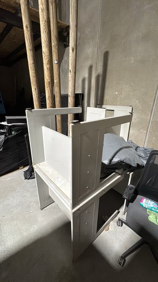 REGALO GRATIS Mesas de oficina metálica gris