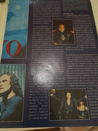 "El cuervo" artículo biográfico The crow