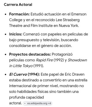 "El cuervo" artículo biográfico The crow