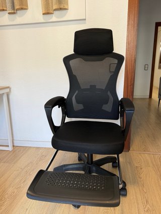 Escritorio madera y metal + Silla