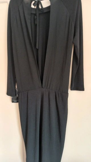 Vestito Zara scollo dietro con laccetti con fodera