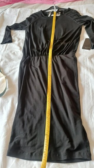 Vestito Zara scollo dietro con laccetti con fodera