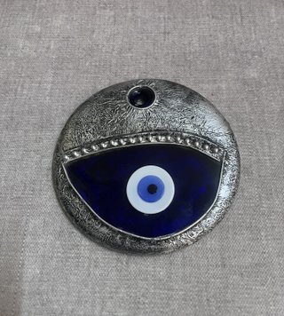 Amuleto Ojo Turco Plata y Azul