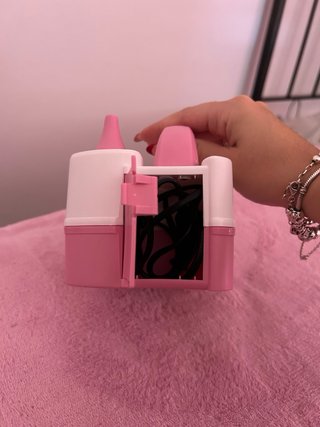 Inflador de globos eléctrico rosa