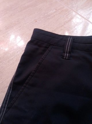 Pantalones cortos hombre negros para golf.