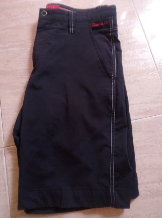 Pantalones cortos hombre negros para golf.