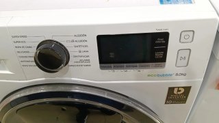 Lavadora Samsung ecobubble 8.0kg RPM 1400