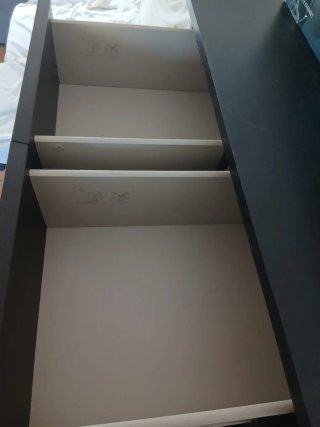 Cajonera Ikea MALM negro