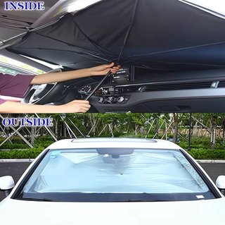 Parasol Plegable Coche Negro