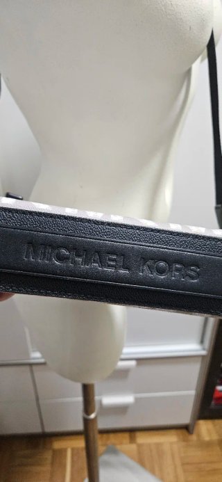 Bolso Michael Kors Gris y Blanco Unisex