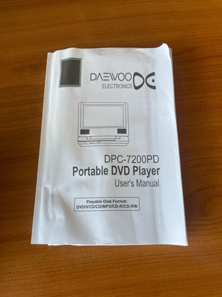 Lettore player DVD Portatile Daewoo 7” DPC-7200PD