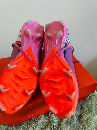 Botas de fútbol Nike Air Zoom Moradas/Rosadas