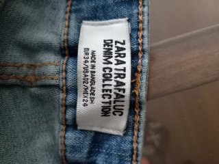 Pantalones Vaqueros Azules y Blancos
