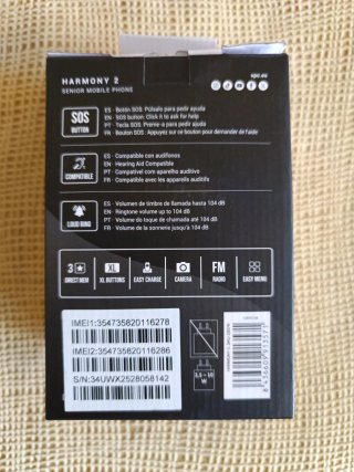 Teléfono SPC Harmony 2 Senior Negro