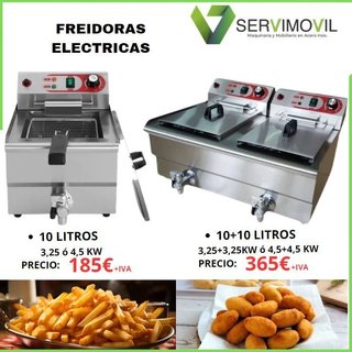 FREIDORA ELECTRICA CON GRIFO DE 10 LITROS