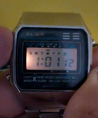 Alba Y749-5000 Vintage Japan Reloj Digital